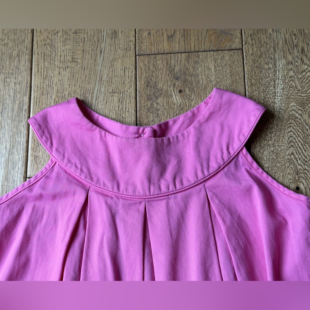 Little English Pink Round Circle Collar Sleeveless Dress size 6 - Picture 4 of 9